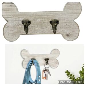 Dog leash holder wall decor